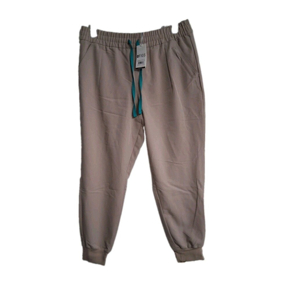 NWT Women's FIGS Khaki Jogger Scrub Pants Size XLP Petite Technical Collection